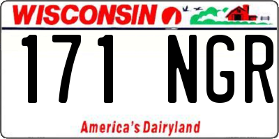 WI license plate 171NGR