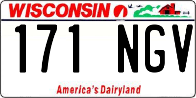 WI license plate 171NGV