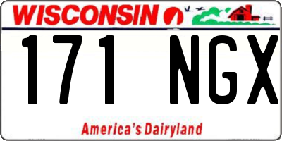 WI license plate 171NGX