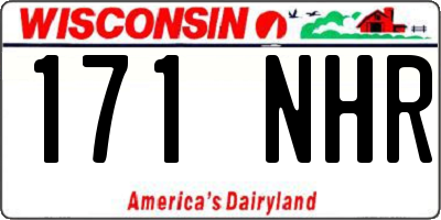 WI license plate 171NHR