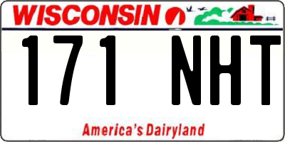 WI license plate 171NHT