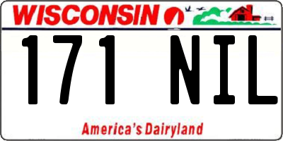 WI license plate 171NIL