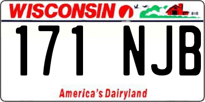 WI license plate 171NJB