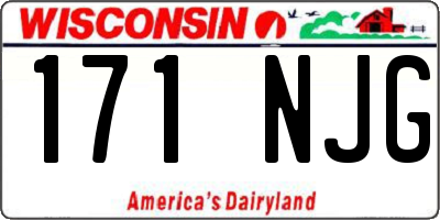 WI license plate 171NJG
