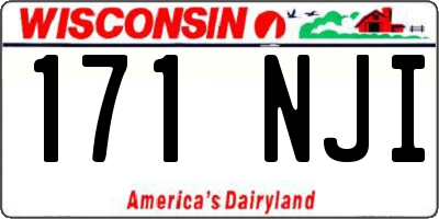 WI license plate 171NJI