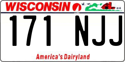 WI license plate 171NJJ