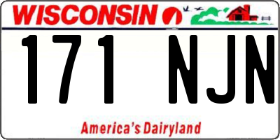 WI license plate 171NJN