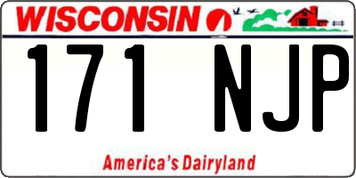 WI license plate 171NJP