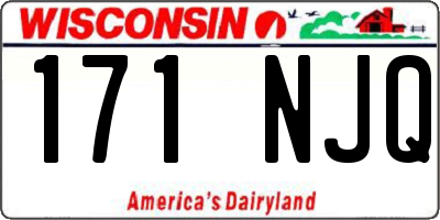 WI license plate 171NJQ