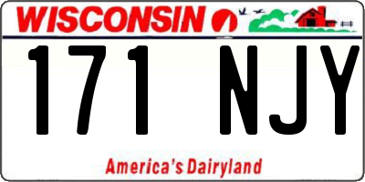 WI license plate 171NJY