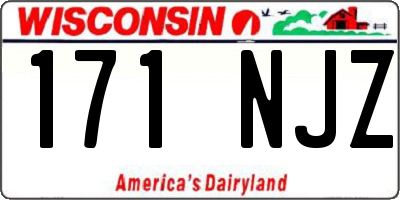 WI license plate 171NJZ