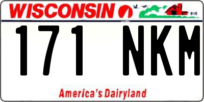 WI license plate 171NKM