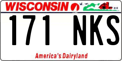 WI license plate 171NKS