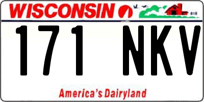 WI license plate 171NKV