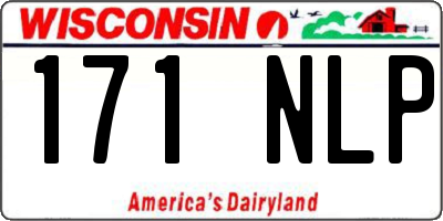 WI license plate 171NLP