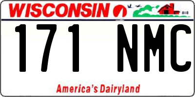 WI license plate 171NMC