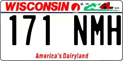WI license plate 171NMH