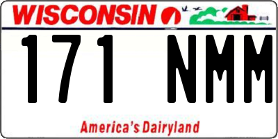 WI license plate 171NMM