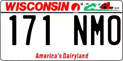 WI license plate 171NMO