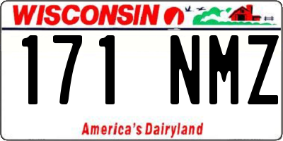 WI license plate 171NMZ