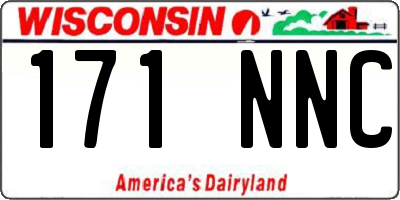 WI license plate 171NNC