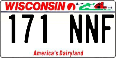 WI license plate 171NNF