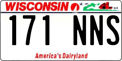 WI license plate 171NNS