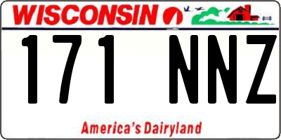 WI license plate 171NNZ
