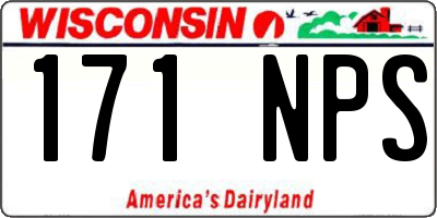 WI license plate 171NPS