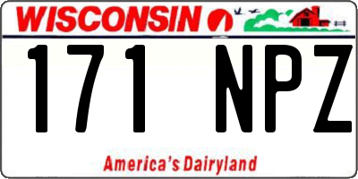 WI license plate 171NPZ