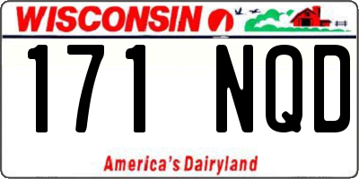 WI license plate 171NQD