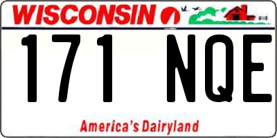 WI license plate 171NQE