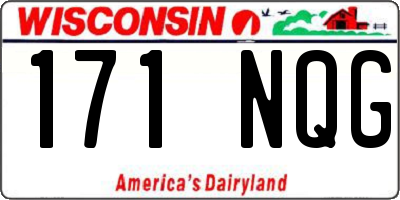 WI license plate 171NQG
