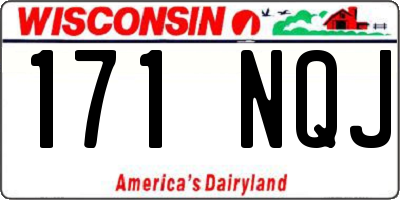WI license plate 171NQJ