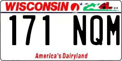 WI license plate 171NQM