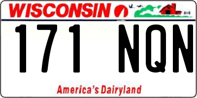 WI license plate 171NQN