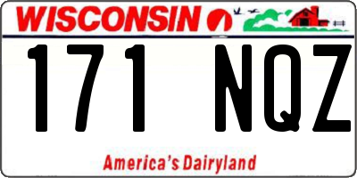 WI license plate 171NQZ