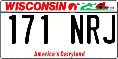 WI license plate 171NRJ