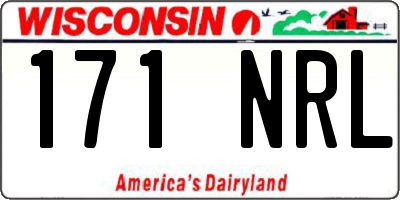 WI license plate 171NRL