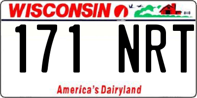 WI license plate 171NRT