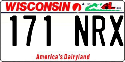 WI license plate 171NRX