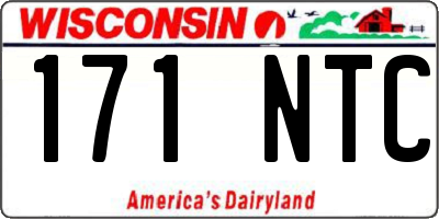 WI license plate 171NTC