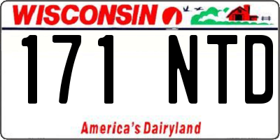 WI license plate 171NTD