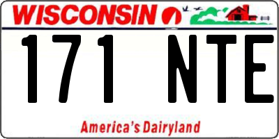 WI license plate 171NTE