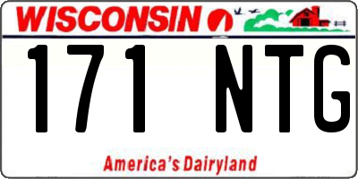 WI license plate 171NTG