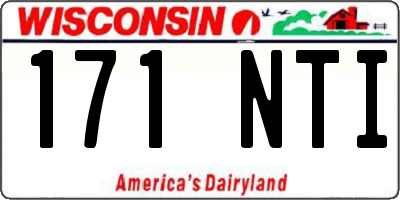 WI license plate 171NTI