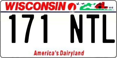 WI license plate 171NTL
