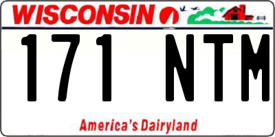 WI license plate 171NTM