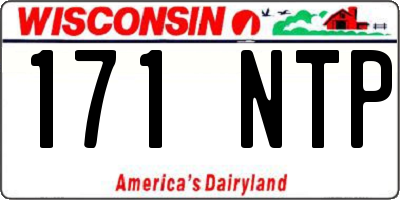 WI license plate 171NTP
