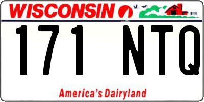 WI license plate 171NTQ